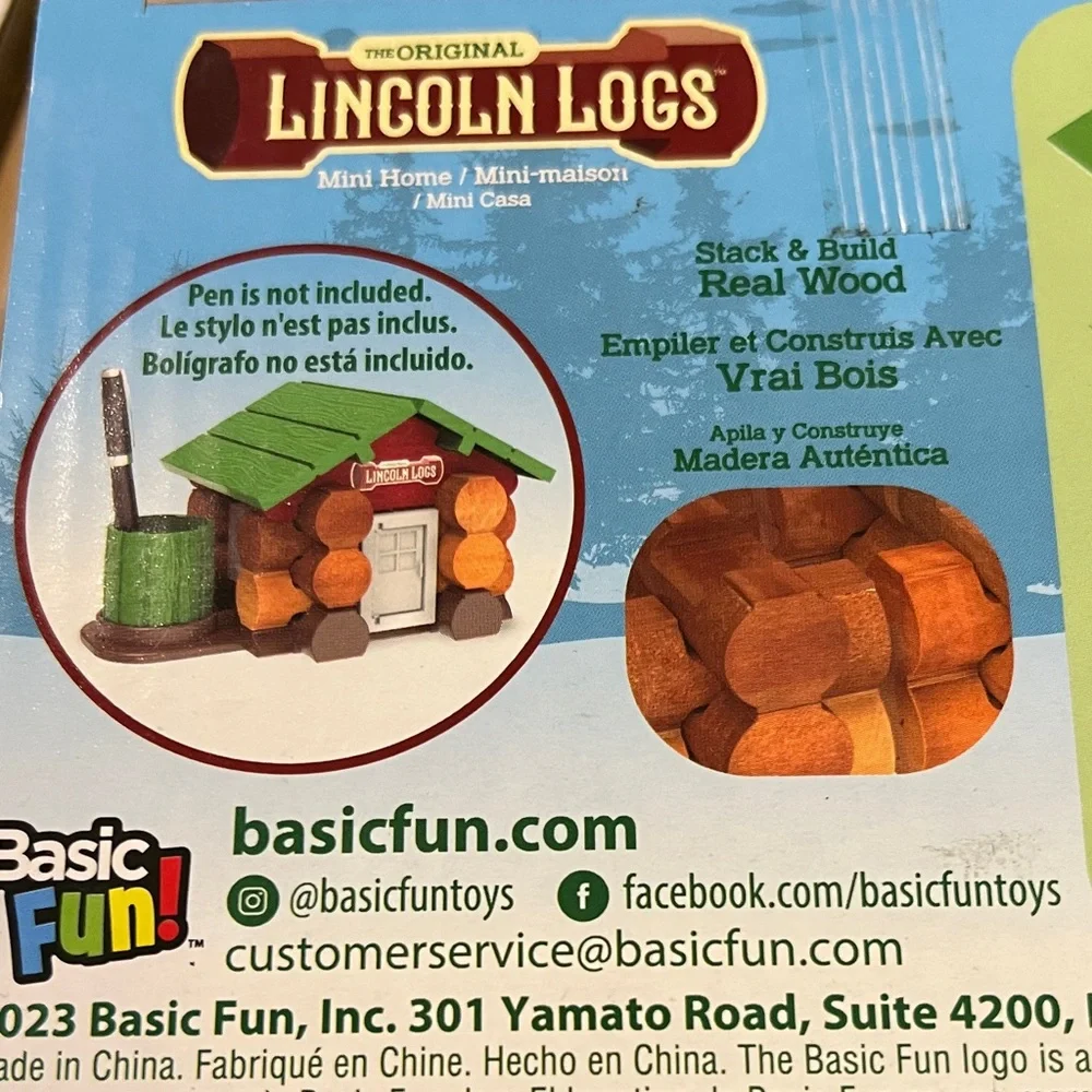 Lincoln Logs Mini Home Building Set - 27 Pieces